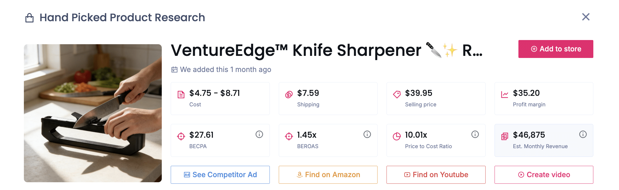 VentureEdge Knife Sharpener